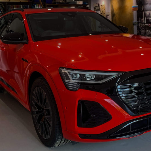 red car ceramic coated in noosa