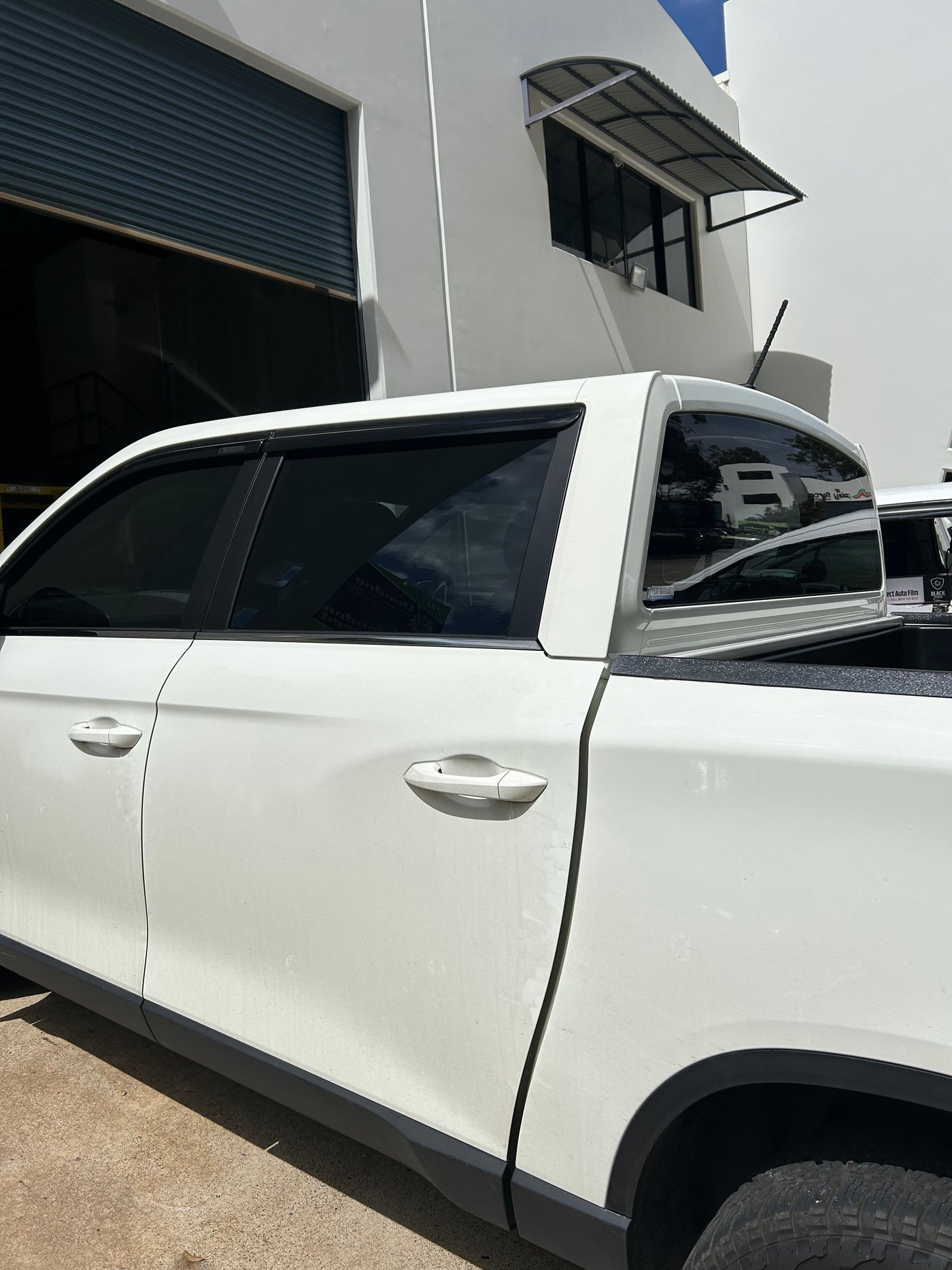 Dual cab ute with ceramic window tint fitted by Elegance in Peregian Beach